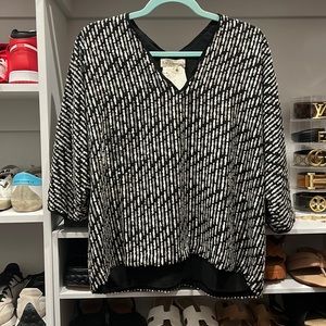 Black sequin top NWT